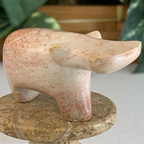Kisii Soapstone Hand Carved HIPPO Figurine Stone Carving Mini Animal Figure 2.4” - Picture 6 of 14